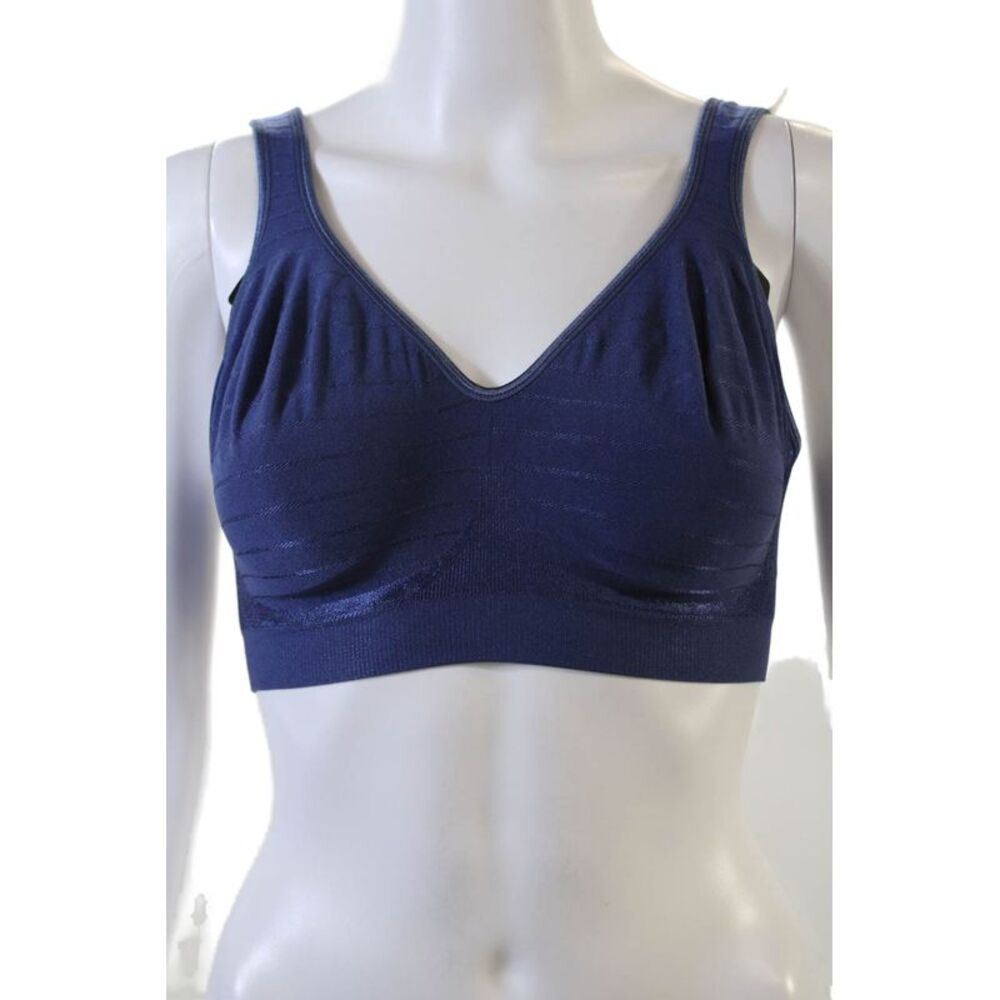 Baliintimates Womens Pull On Sports Bra In The Navy Blue Size Medium